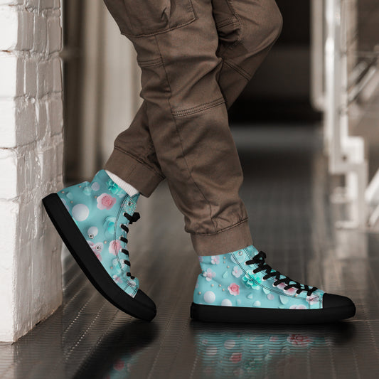 Men’s Turquoise Blue high top shoes